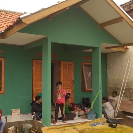 Pembangunan Posyandu RW 11 CintaAsih Desa Sugihmukti 